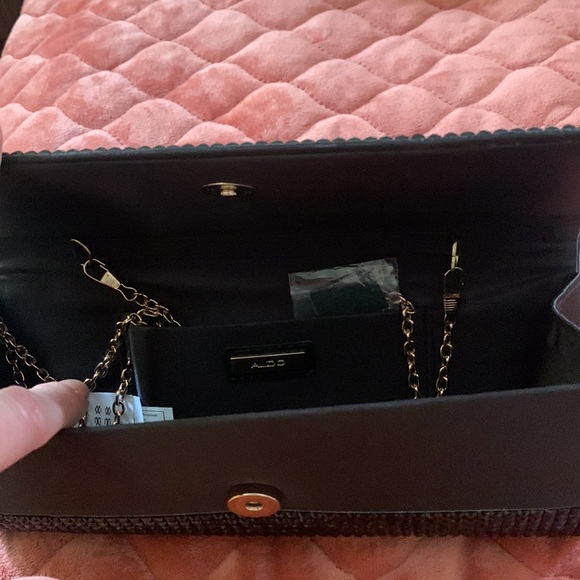 Aldo Bags New Aldo Black Clutch Gold Hardware Poshmark